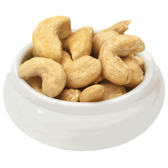 WW240 whole white cashew kernels