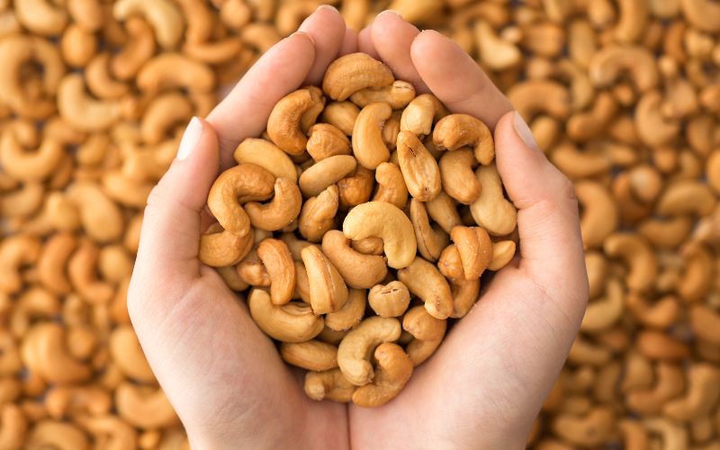 Cashews also contain a lot of monounsaturated fats
