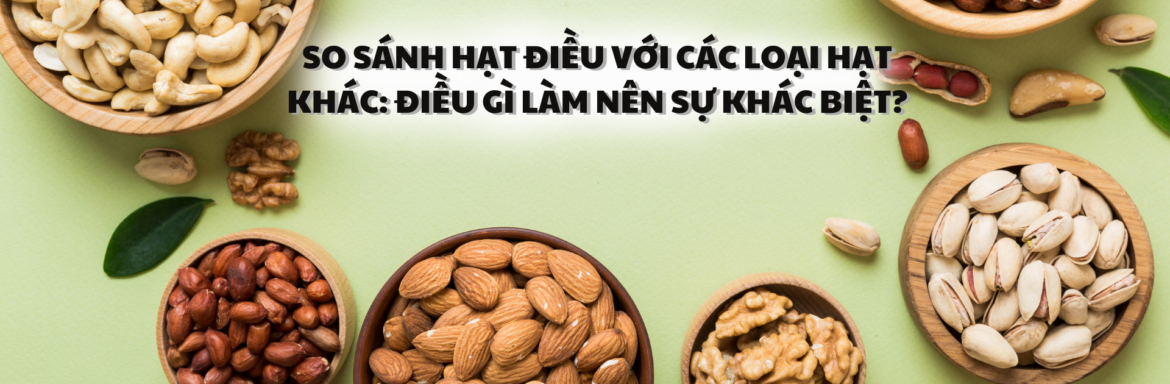 So sánh hạt điều với các loại hạt khác: Điều gì làm nên sự khác biệt? - Hạt Điều Lê Dương