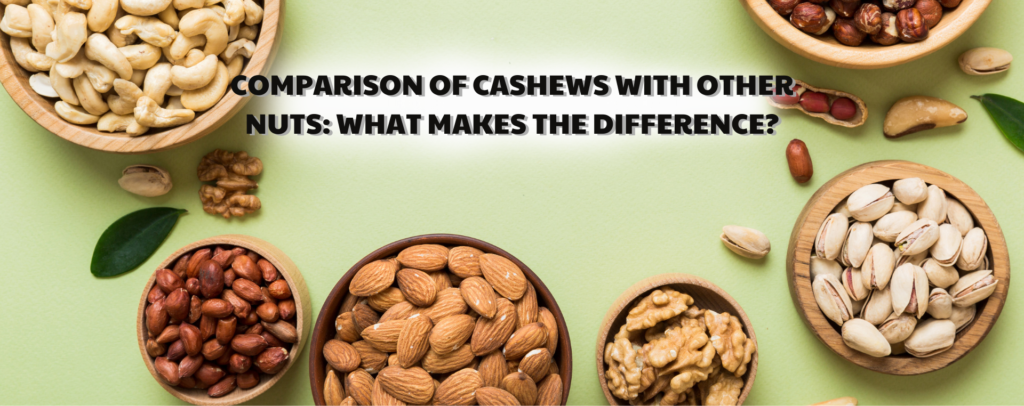 Comparison of cashews with other nuts: What makes the difference?
