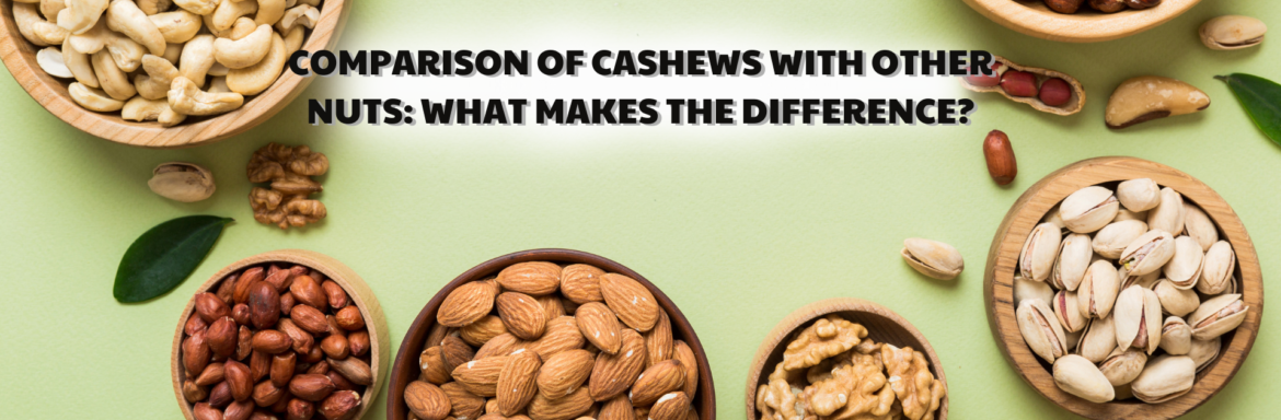 Comparison of cashews with other nuts: What makes the difference?