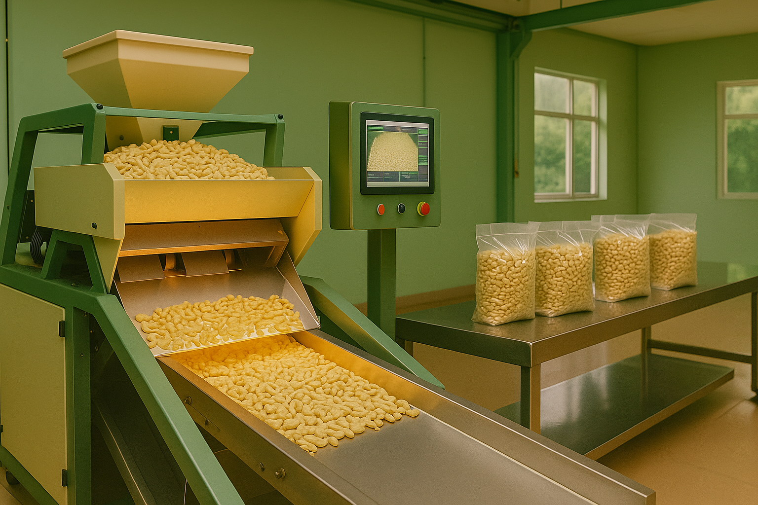 Quality Control & AI Processing in Le Duong Cashew