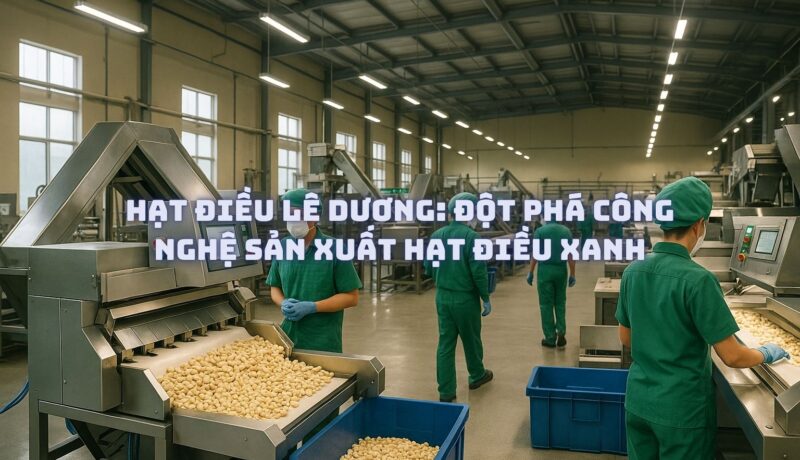 Hạt Điều Lê Dương Đột Phá Công Nghệ Sản Xuất Hạt Điều Xanh