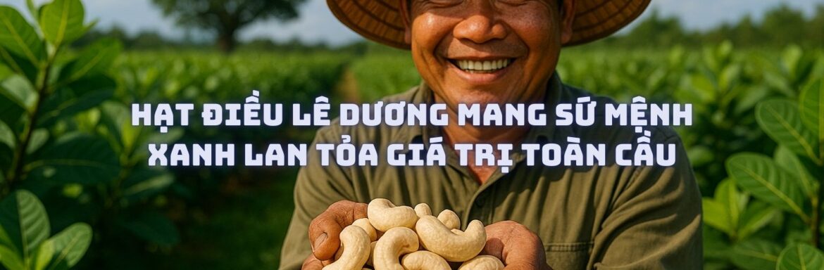 Hạt Điều Lê Dương Sứ Mệnh Xanh Lan Tỏa Giá Trị Toàn Cầu