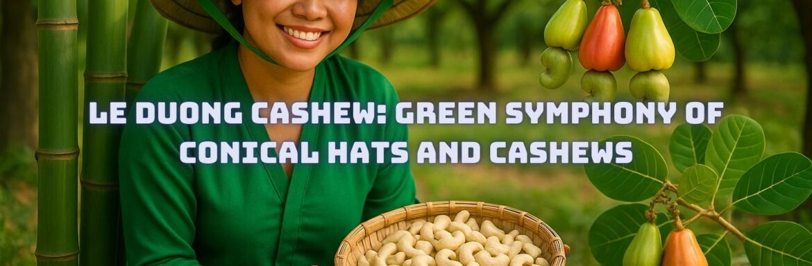Le Duong Cashew Green Symphony of Conical Hats and Cashews