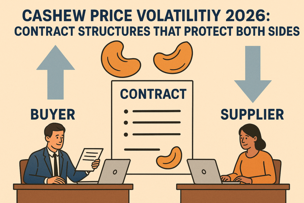 Cashew Price Volatility 2026 Contract Structures that Protect Both Sides