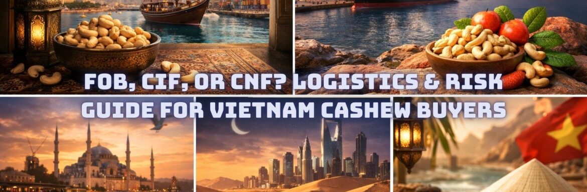 FOB, CIF, or CNF Logistics & Risk Guide for Vietnam Cashew Buyers