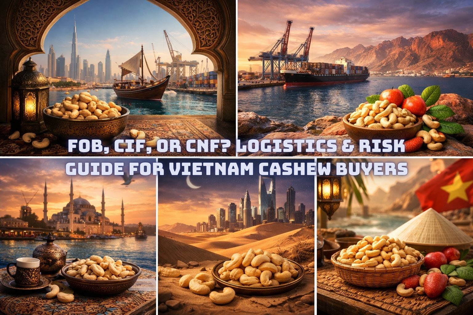 FOB, CIF, or CNF Logistics & Risk Guide for Vietnam Cashew Buyers