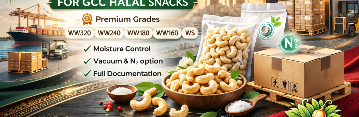 Vietnam Cashew Kernels Supplier for GCC Halal Snacks