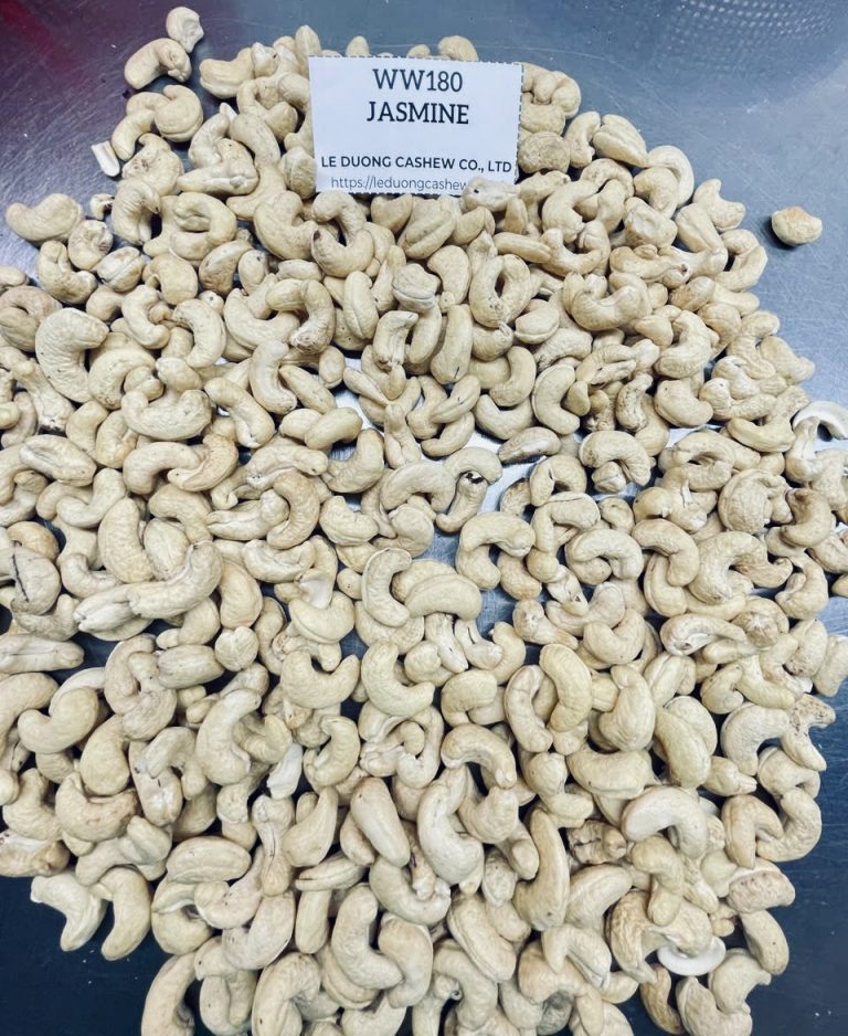WW180 Jasmine whole white cashew kernels