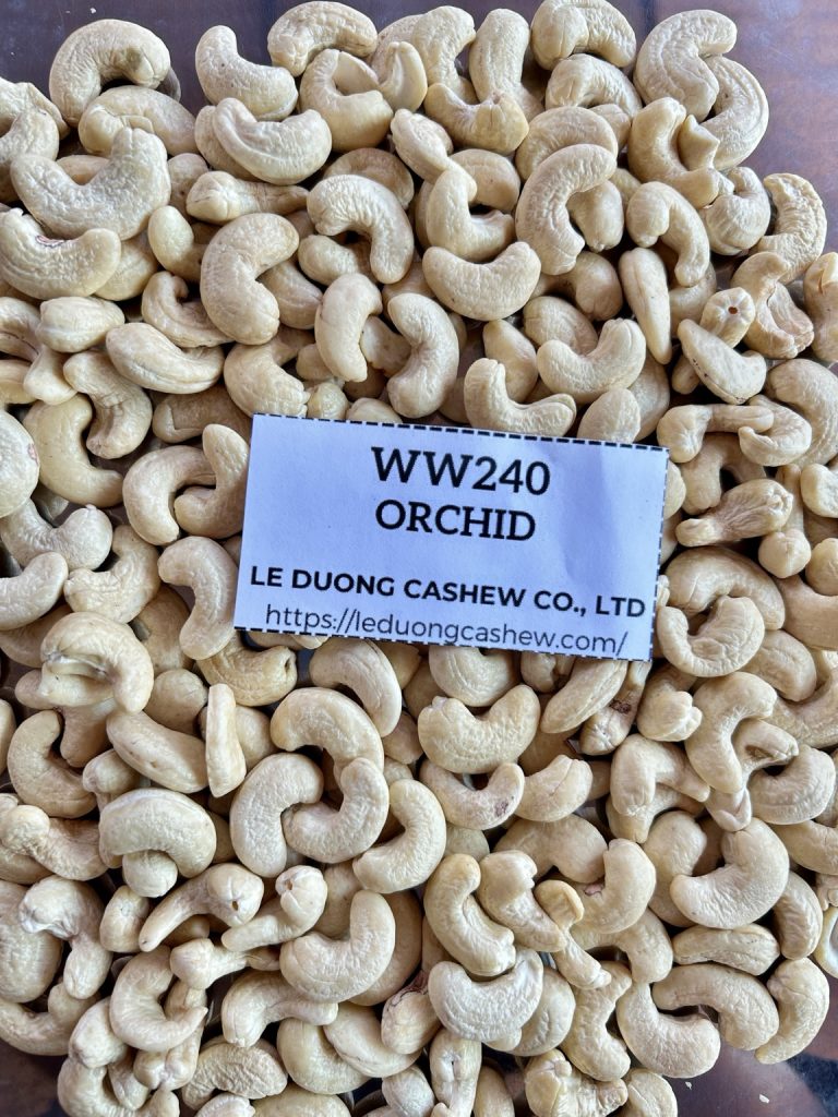 WW240 Orchid whole white cashew kernels